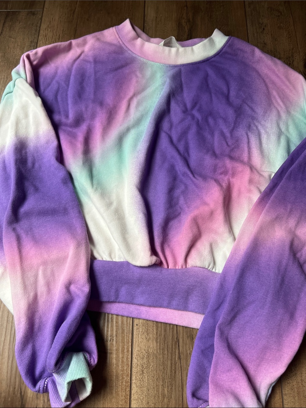 H&M Pastel Tie-Dye Crewneck - Lavender, Pink, Mint